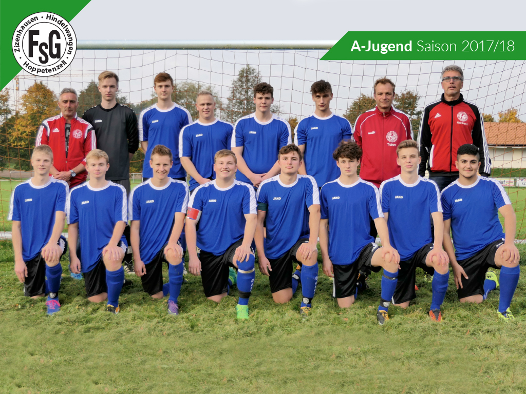 Hintere Reihe (v.l.n.r.):<br>Trainer Uwe Hiemer, Jannik Reichelt, Markus Ellenberger, Niko Fritschi, Philipp Maier, Nico Ragg, Trainer Klaus Brukner, Betreuer Reinhard Klink<br>Vordere Reihe (v.l.n.r.):<br>Simon Gohl, Marcel Harder, Tommy Vetter, Julian Stärk, Marvin Klink, Pirmin Bönsch, Patrick Brukner, Baravan Rasho<br>Auf dem Foto fehlen:<br>Tobias Berckner, Ashraf Houch, Joshua-Maximilian Kuolt, Matthias Mantel, Justin Rajkai
