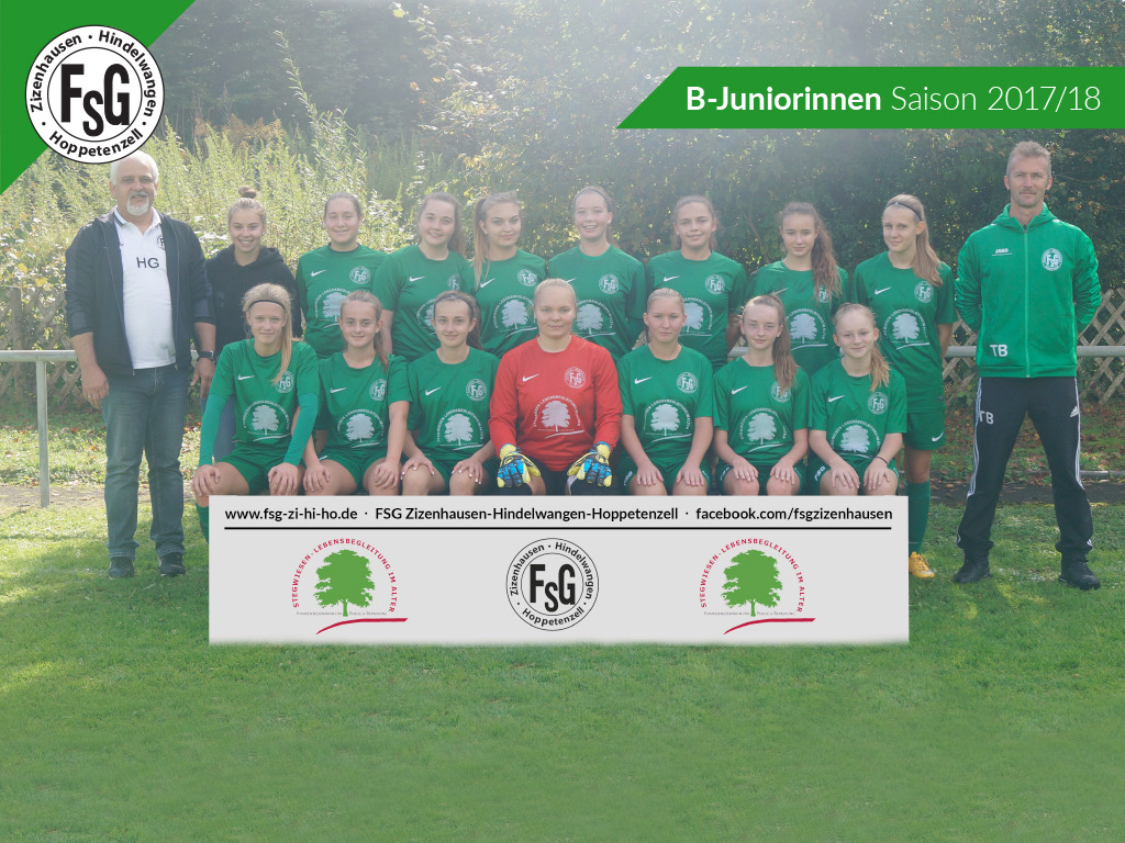 Hintere Reihe (v.l.n.r.):<br>Co-Trainer Horst "Hotte" Grabner, Betreuerin Linda Grabner, Vivien Forster, Lana Grundmann, Alina Schell, Jennifer Berger, Saskia Grabner, Dorin Bez, Lara Koch, Trainer Tobias Berger<br>Vordere Reihe (v.l.n.r.):<br>Lara Kühbauch, Selina Hänert, Michelle Schneider, Laura Senn, Sophia Raggenbach, Catrin Kempter<br>Auf dem Foto fehlen:<br>Elena Herzog