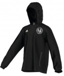 Adidas Core Regenjacke, Farbe: schwarz, mit FSG Logo und Namenskürzel, Größen: 116 – XXL, 32,90 Euro